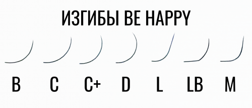 Ресницы чёрные BE HAPPY отдельные длины 20 линий фото 3
