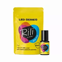 Клей черный для LED наращивания Rili Solar Black 5 мл