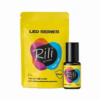 Клей черный для LED наращивания Rili Solar Black 3 мл