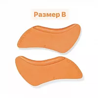 Валики Виноградовой для нижних ресниц, размер В, липкие, 1 пара
